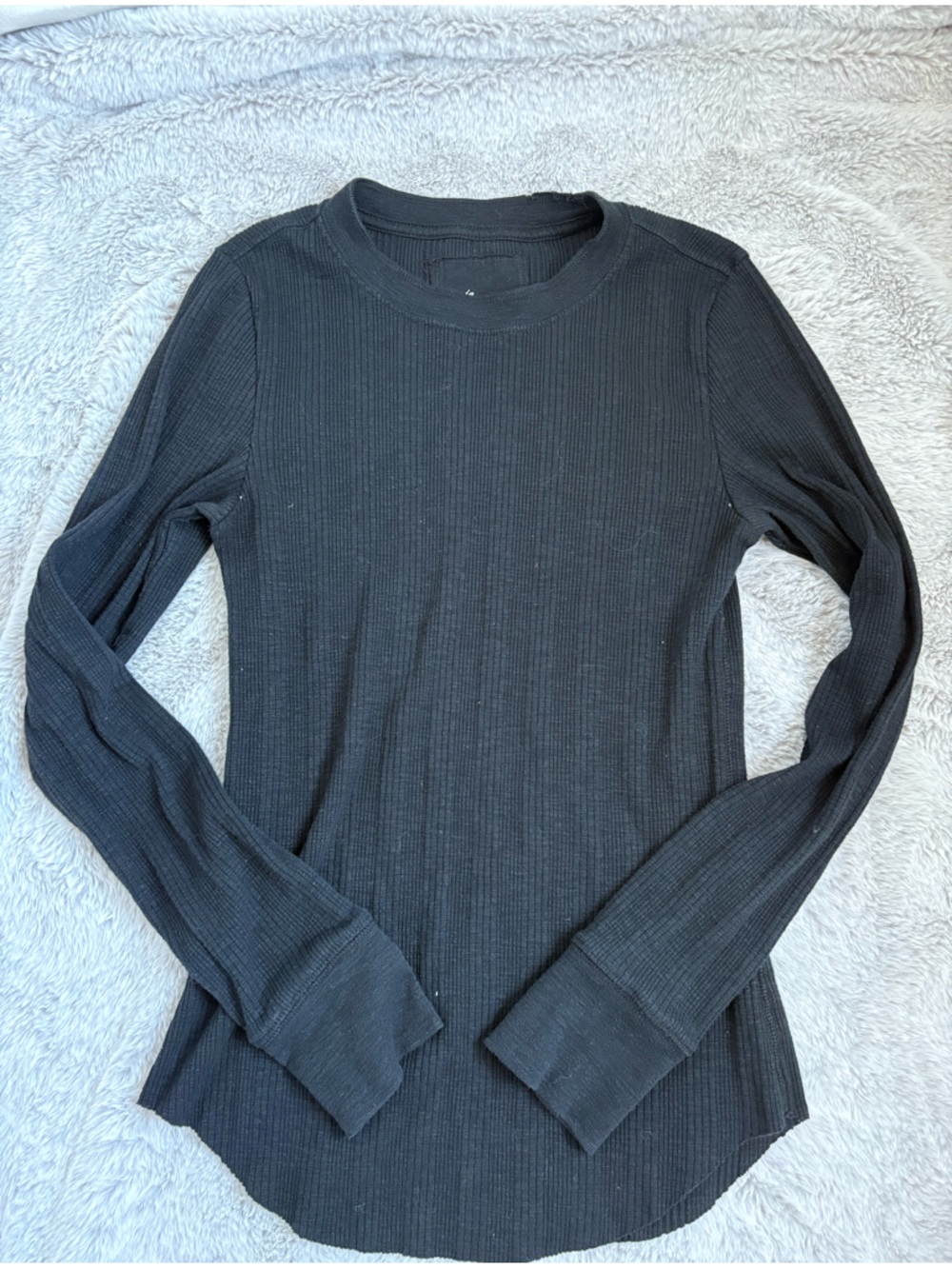 Aerie Basic Black Thermal Top